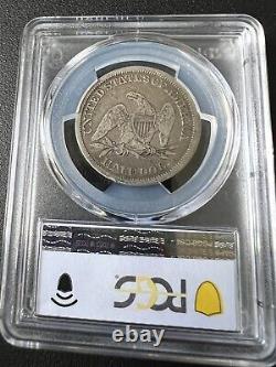 Rare 1842 Liberty Seated Silver Half Dollar Small Date Rev of 1842 PCGS F15