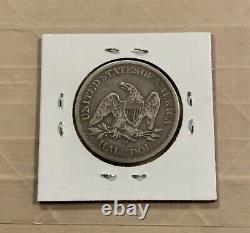 Rare 1861-O CSA Obv Seated Liberty 50c Solid VF FS-401, W-11 Die Crack