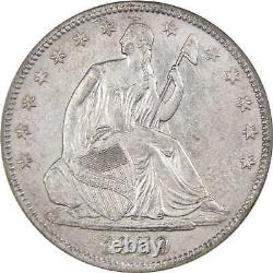 Seated Liberty Half Dollar NGC 90% Silver 50c Coin SS Republic Shipwreck Effect