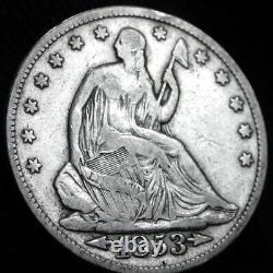 USA 1853 Seated Liberty Half Dollar with Rays 2211-134
