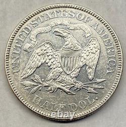 United States 1875 50c Seated Liberty Half Dollar Almost Uncirculated +