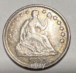 VF- BU Seated Liberty Type Set Half Dime Dime Quarter Half Dollar Sharp Coins