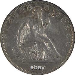 1839 Demi-dollar assis en draperie Liberty 45 ANACS Argent SKUIPC8454