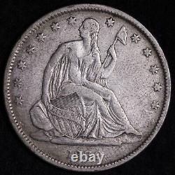1839 Liberté Assise Demi-dollar Choix Vf++/xf Livraison Gratuite E672 Ynat