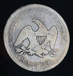 1839 Seated Liberty Half Dollar 50c Avec Drapery Argent Non Classé Us Coin Cc10057