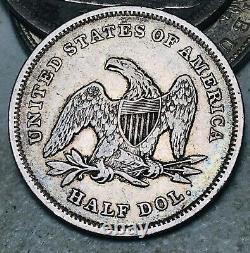 1839 Seated Liberty Half Dollar 50c Drapery Non Classé Good Silver Us Coin Cc11523