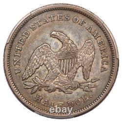 1840 50c Revers De 1839 Liberty Assis Demi-dollar Pcgs Xf45