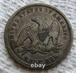 1840 Demi-dollar en argent à l'effigie de la Liberté assise - Date rare et précoce - Philadelphia - Haut grade