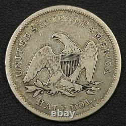 1840 Seated Liberty Argent Demi-dollar