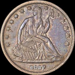1840-p Seated Half Dollar Small Letters Choice Xf Détails Nice Eye Appeal