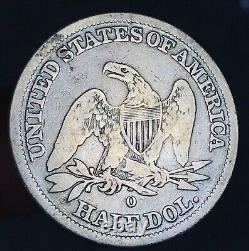1842 O Demi-dollar assis Liberté 50C Non classé Choix 90% Argent Pièce de monnaie américaine CC17519