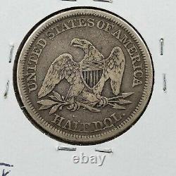 1842 Seated Liberty Argent Demi-dollar Choix Vf Very Fine Nice Medium Date