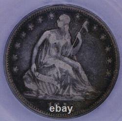 1842-p 1842 Liberté Assise Demi-dollar 50c Icg Vg10 Moyen Date