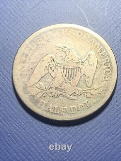 1843 P Sièges Liberty Argent Demi-dollar