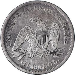 1843 Seated Liberty Half Dollar 90% Argent Extra Fine Xf Voir Pics M406