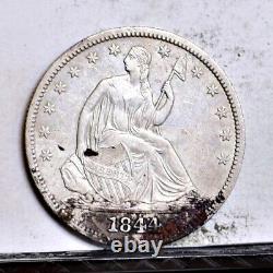 1844 Liberty Assis Demi-dollar Au Détails (#44504)