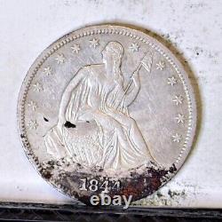 1844 Liberty Assis Demi-dollar Au Détails (#44504)