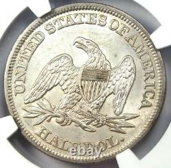 1844 Seated Liberty Half Dollar 50c Ngc Uncirculated Details (ms Unc) Rare