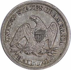 1846 Demi-dollar assis sur la liberté, date haute, VF non certifié #157