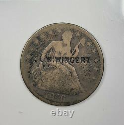 1846 O Counterstamped Seated Half Dollar L. W. Wingert Non Répertorié