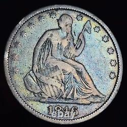 1846 O Seated Liberty Half Dollar 50c Non Classé Wb13 Rpd Silver Us Coin Cc14536