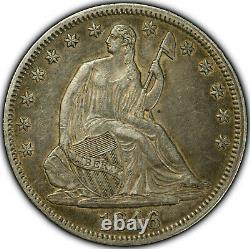 1846 Tall Date 50c Assis Liberty Demi Dollar, Pq! Haut Grade Ngc Au 53 # S818