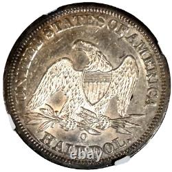 1846-o Demi-dollar à l'effigie de la Liberté assise, NGC AU-55 Date moyenne, Difficile à trouver en bon état