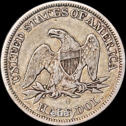 1846-o Seated Liberty Argent Demi-dollar Xf++ Très Scarce! Livraison Gratuite