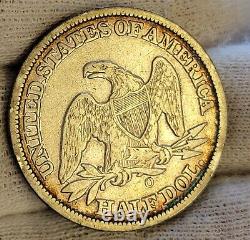 1847 O Liberté Assise Demi-dollar