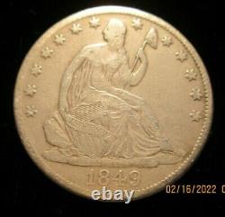 1849-o Sièges Demi-dollar