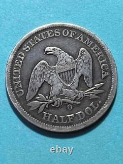 1850-o Sièges Liberty Demi-dollar Pièce 90% Argent Pièce Argent Livraison Gratuite