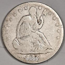 1851-o Seated Liberty Demi. Détail Vg. 179835