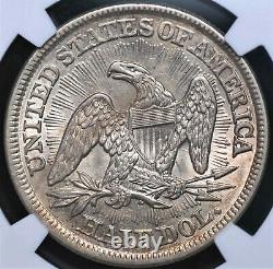 1853 Arrows And Rays Liberty Assised Half Dollar Ngc Very Choice Au 55 Abondant