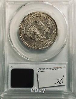 1853 Arrows & Rays Seated Liberty Moitié, Pcgs Xf45 Belle Pièce