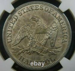 1853 Flèches Ngc Au58 Seated Liberty Half Dollar About Uncirculated Us Type Coin