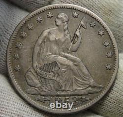 1853 Liberté Assise Demi-dollar