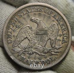 1853 Liberté Assise Demi-dollar