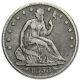 1853 Liberty Assise Demi-dollar Avec Arrows & Rays Vf Sku#30855