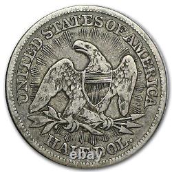 1853 Liberty Assise Demi-dollar Avec Arrows & Rays Vf Sku#30855