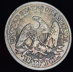 1853 O Demi-dollar Assis Liberté 50C Flèches Rayons Pièce en argent 90% États-Unis CC19397