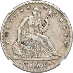 1853-O Demi-dollar Seated Liberty Flèches et Rayons NGC, XF-45 50c, C00067715