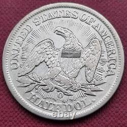 1853 O Demi-dollar à l'effigie de la Liberté assise, 50c, meilleur état XF, détails #55662