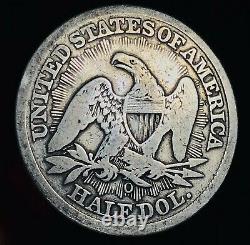 1853 O Seated Liberty Half Dollar 50c Arrows Rays Argent Non Classé Us Coin Cc8224