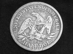 1853 Seated Liberty Demi Dollar Dollar Avec Flèches Et Rayons - Très Bon