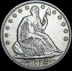 1853 Seated Liberty Demi-dollar Argent - Pièce De Type Stupéfiante - #n718