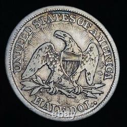 1853 Seated Liberty Half Dollar 50c Arrows Rays Argent Non Classé Us Coin Cc10268
