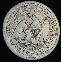 1853 Seated Liberty Half Dollar 50c Arrows Rays Argent Non Classé Us Coin Cc15791