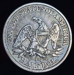 1853 Seated Liberty Half Dollar 50c Arrows Rays Argent Non Classé Us Coin Cc15860