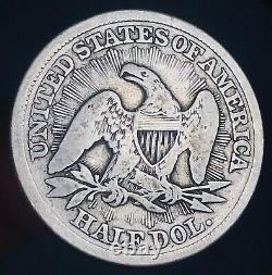 1853 Seated Liberty Half Dollar 50c Arrows Rays Argent Non Classé Us Coin Cc16392