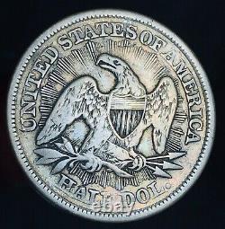 1853 Seated Liberty Half Dollar 50c Arrows Rays Argent Non Classé Us Coin Cc16731
